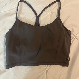 P'tula Charcoal Racerback Seamless Sports Bralette